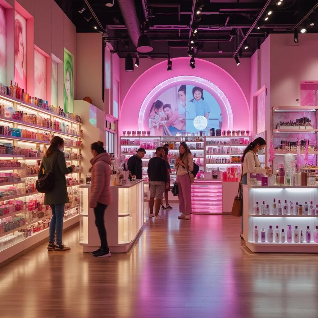 Interior tienda Ulta Beauty Buenos Aires